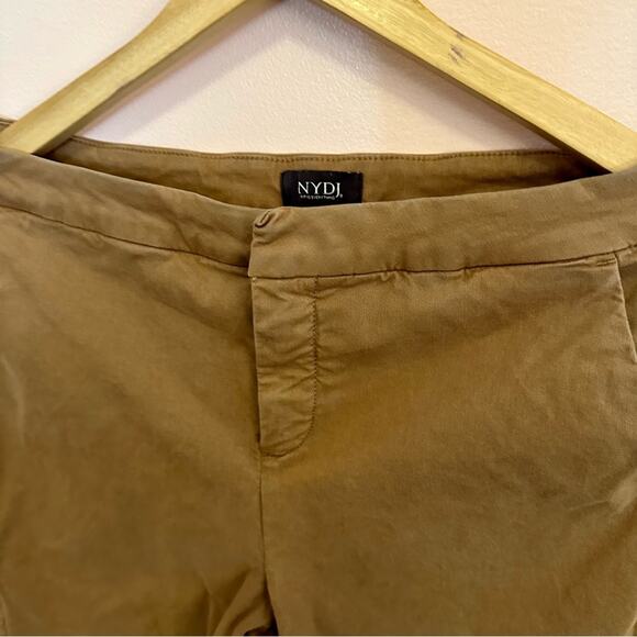 NYDJ Women's Khaki Cropped Straight Leg Pants 8 - Picture 2 of 11